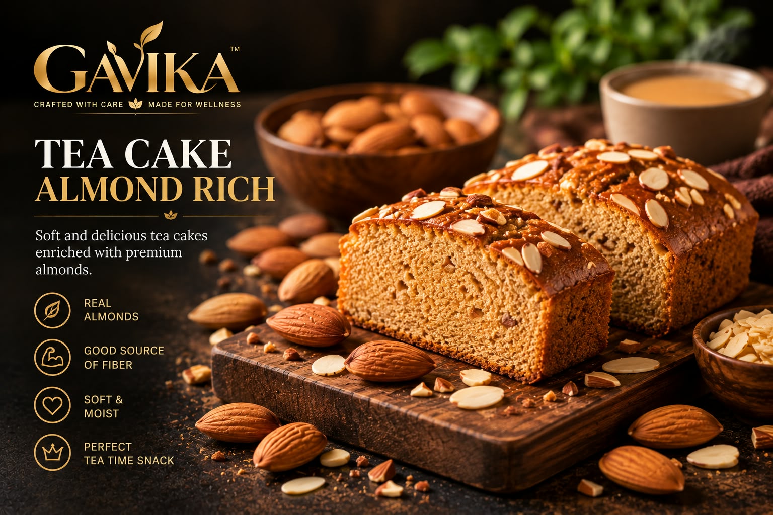 Almond Rich Tea Cake